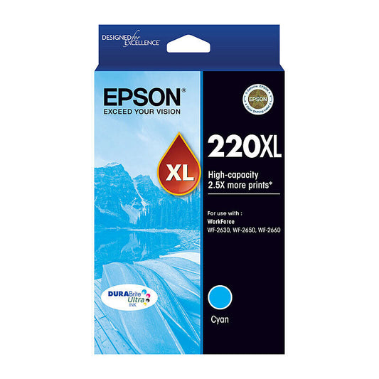 Epson 220XL Cyan Ink Cartridge